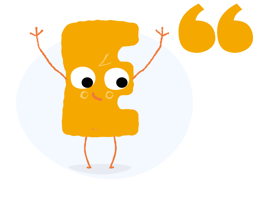 avatar lettre E jaune