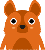 Illustration image of a small brown dog clinging to the top of the form section